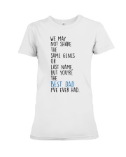 the best dad i've ever had - stepdad Premium Fit Ladies Tee tile
