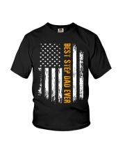 Best Step Dad Ever American Flag Youth T-Shirt tile