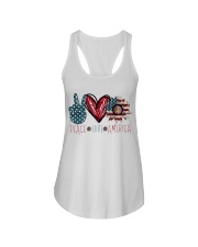 Peace love america Ladies Flowy Tank tile