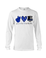 Peace Love Back The Blue Shirt Long Sleeve Tee tile