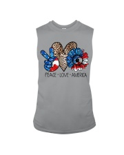 Peace love america Sleeveless Tee tile