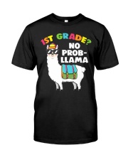 1st grade no prob-llama Classic T-Shirt tile
