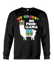 1st grade no prob-llama Crewneck Sweatshirt tile