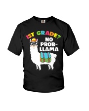 1st grade no prob-llama Youth T-Shirt front