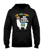1st grade no prob-llama Hooded Sweatshirt tile