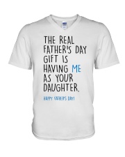 the real father's day V-Neck T-Shirt tile