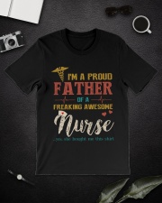 I'm A Proud Father Of A Nurse Classic T-Shirt lifestyle-mens-crewneck-front-16