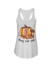 Happy fall y'all Ladies Flowy Tank tile