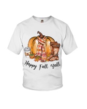 Happy fall y'all Youth T-Shirt tile