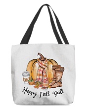 Happy fall y'all All-Over Tote tile
