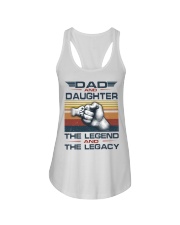 dad and daughter Ladies Flowy Tank tile