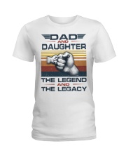 dad and daughter Ladies T-Shirt tile