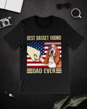 Best Basset Hound Dog Dad Ever Classic T-Shirt lifestyle-mens-crewneck-front-16