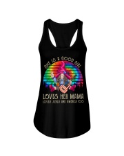 She is a good girl loves mama jesus america too Ladies Flowy Tank tile