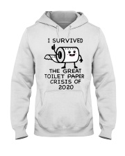 I survived the great Toilet paper crisis of 2020 Hooded Sweatshirt tile