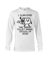 I survived the great Toilet paper crisis of 2020 Long Sleeve Tee tile