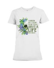 save a life Premium Fit Ladies Tee tile