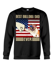 Best Bulldog Dog Dad Ever Crewneck Sweatshirt tile