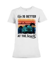 Life is better at the beach Premium Fit Ladies Tee tile