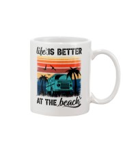 Life is better at the beach Mug tile