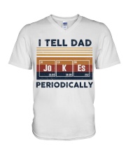Jokes dad V-Neck T-Shirt tile