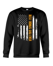 Best Bonus Dad Ever American Flag Crewneck Sweatshirt tile