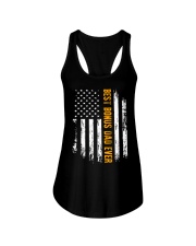 Best Bonus Dad Ever American Flag Ladies Flowy Tank tile