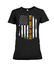Best Bonus Dad Ever American Flag Premium Fit Ladies Tee tile