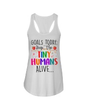 Goals Today Keep The Tiny Humans Alive Ladies Flowy Tank tile