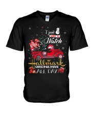 Christmas-movie3 V-Neck T-Shirt tile
