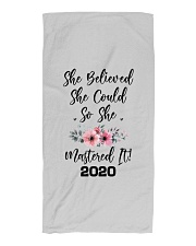 She Believed she could Beach Towel tile