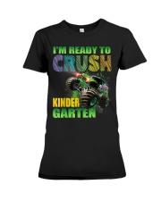 Kinder garten-truck-green Premium Fit Ladies Tee tile