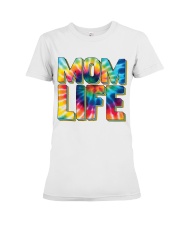 Tie-dye mom life Premium Fit Ladies Tee tile
