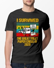 I survived the great loilet paper crisis of 2020 Classic T-Shirt lifestyle-mens-crewneck-front-13