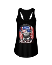 Lincoln 4th of July Merica Ladies Flowy Tank tile