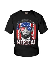 Lincoln 4th of July Merica Youth T-Shirt tile