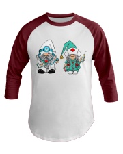 Gnomes Nurse Baseball Tee tile