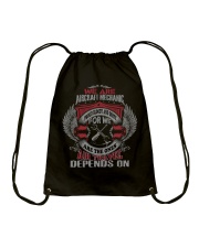 We Are AirCraft Mechanics Drawstring Bag thumbnail