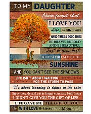 Family To My Daughter Tree 11x17 Poster front