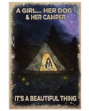 Camping A Girl And Her Dog 11x17 Poster front