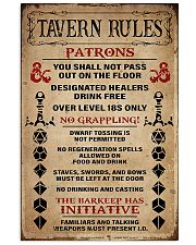 DND Tavern Rules 11x17 Poster front
