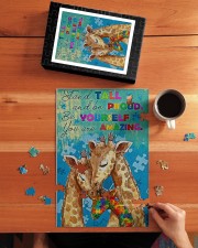Autism Stand Tall And Be Proud You Are Amazing 250 Piece Puzzle (vertical) aos-jigsaw-puzzle-250-pieces-vertical-lifestyle-front-04
