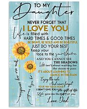 To My Daughter Never Forget Dad 11x17 Poster front