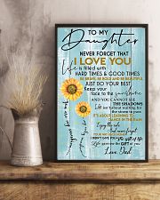 To My Daughter Never Forget Dad 11x17 Poster lifestyle-poster-3