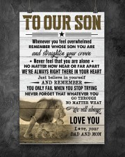 To Our Son Dad and Mom 11x17 Poster aos-poster-portrait-11x17-lifestyle-12