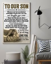 To Our Son Dad and Mom 11x17 Poster lifestyle-poster-1