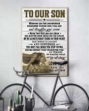 To Our Son Dad and Mom 11x17 Poster lifestyle-poster-7
