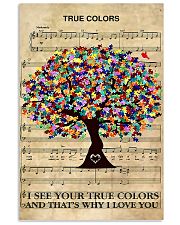 Autism I see your true colors and I love you 11x17 Poster front