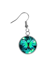 Heart Necklace Metallic Circle Earrings thumbnail