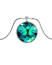 Heart Necklace Metallic Metallic Circle Necklace thumbnail